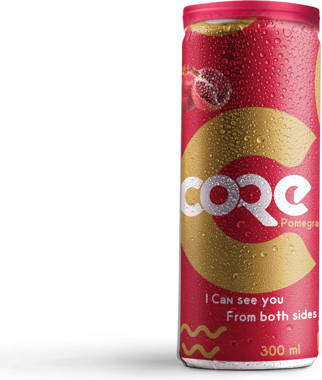 CORE Pomegranate, front of the can